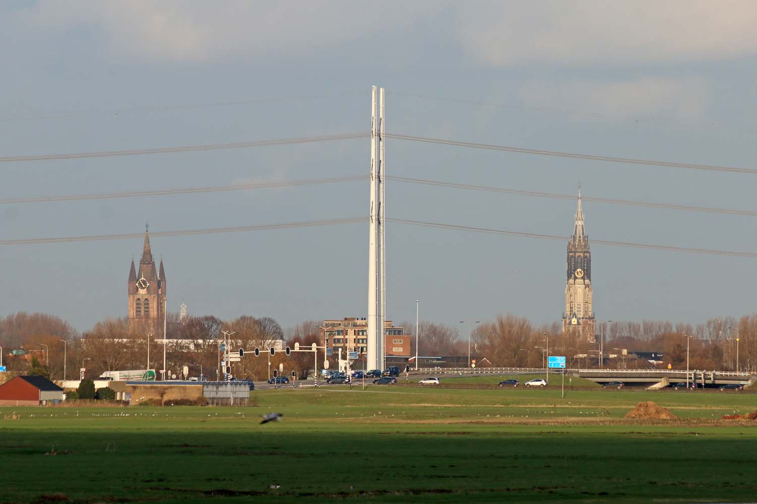 380kV en de kerkrotens van Delft.